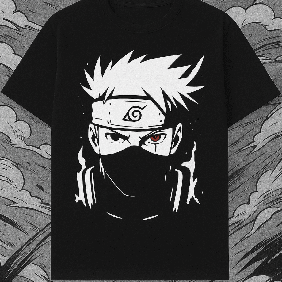 Kakashi Sharingan Graphic Black T-Shirt