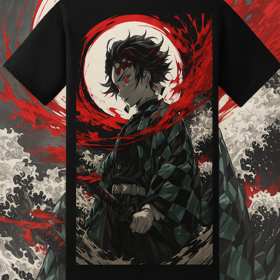 Tanjiro Blood Moon Graphic T-Shirt