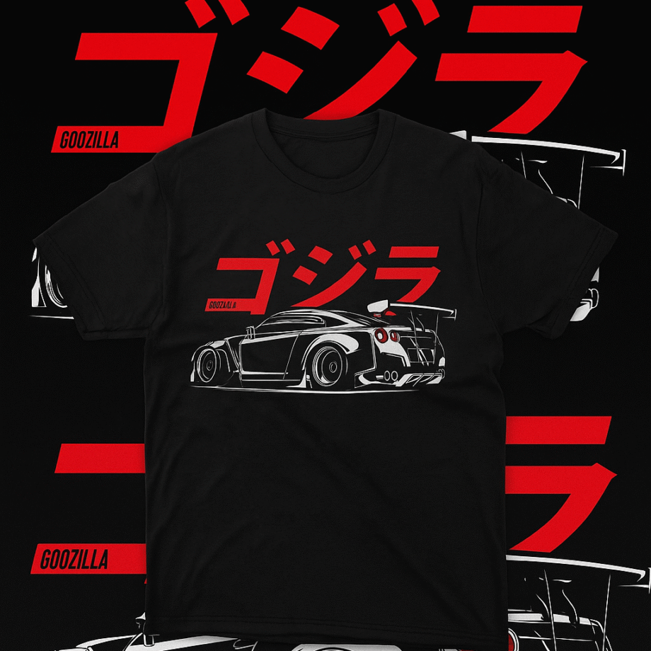 Goozilla JDM GT-R Street Racing T-Shirt – Japanese Car Culture Tee