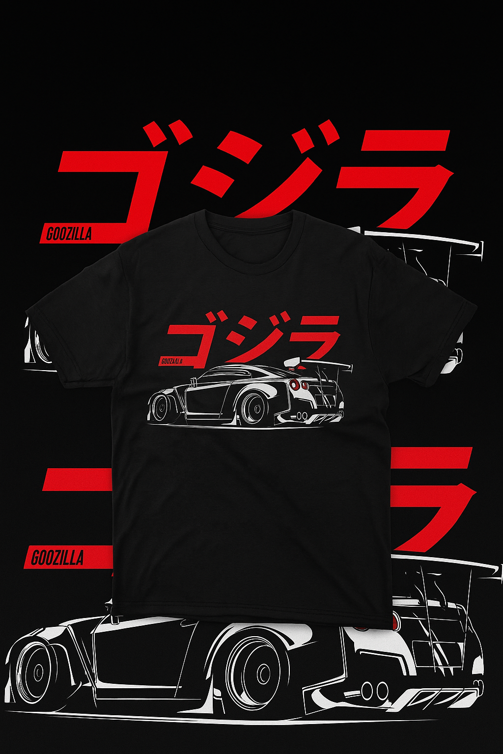 Goozilla JDM GT-R Street Racing T-Shirt – Japanese Car Culture Tee