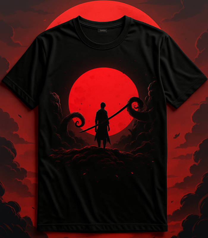 Dark Samurai Red Sun Graphic Tee