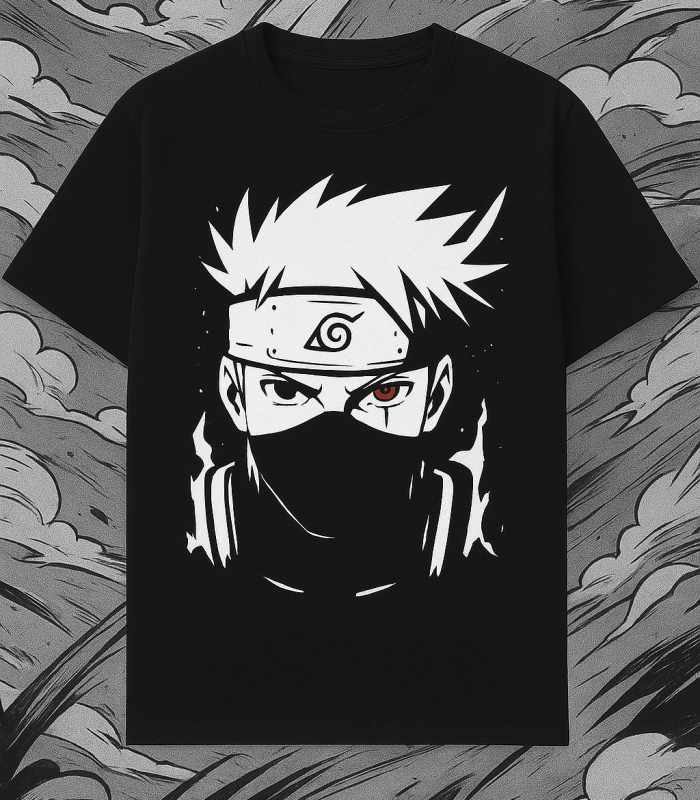 Kakashi Sharingan Graphic Black T-Shirt
