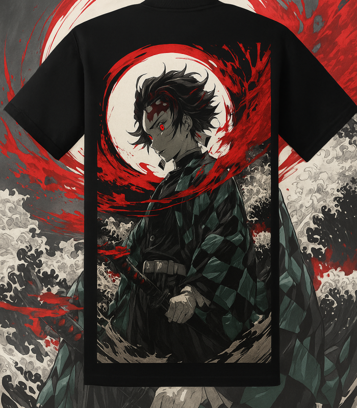Tanjiro Blood Moon Graphic T-Shirt