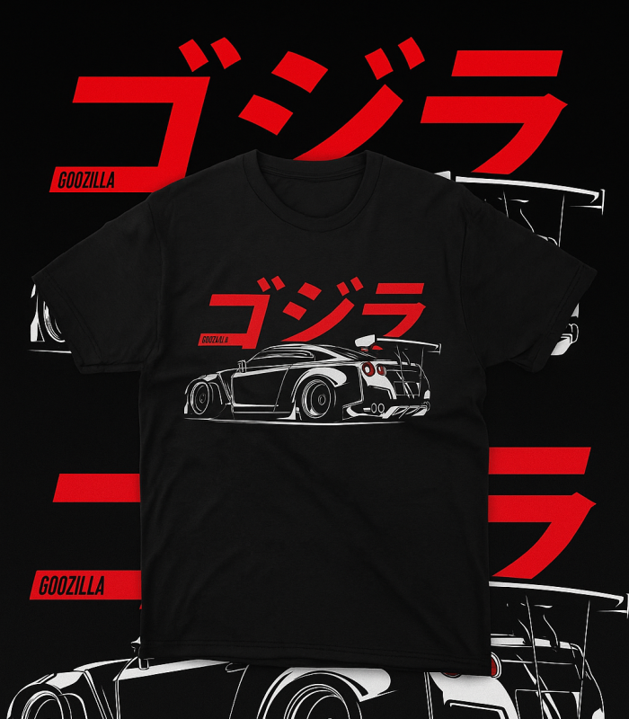 Goozilla JDM GT-R Street Racing T-Shirt – Japanese Car Culture Tee